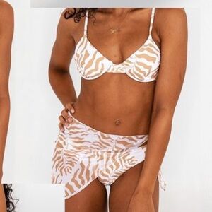 AURELLE Bikini with sarong sz XL